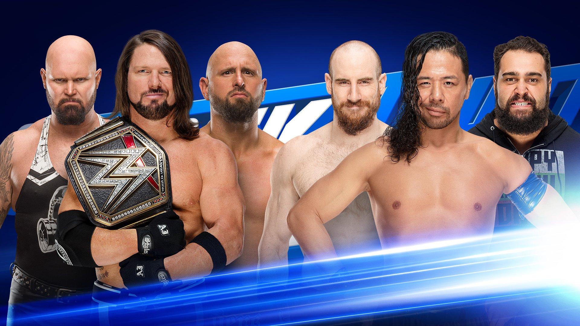 WWE SmackDown Results Apr. 24, 2018 SixMan Tag Match TPWW
