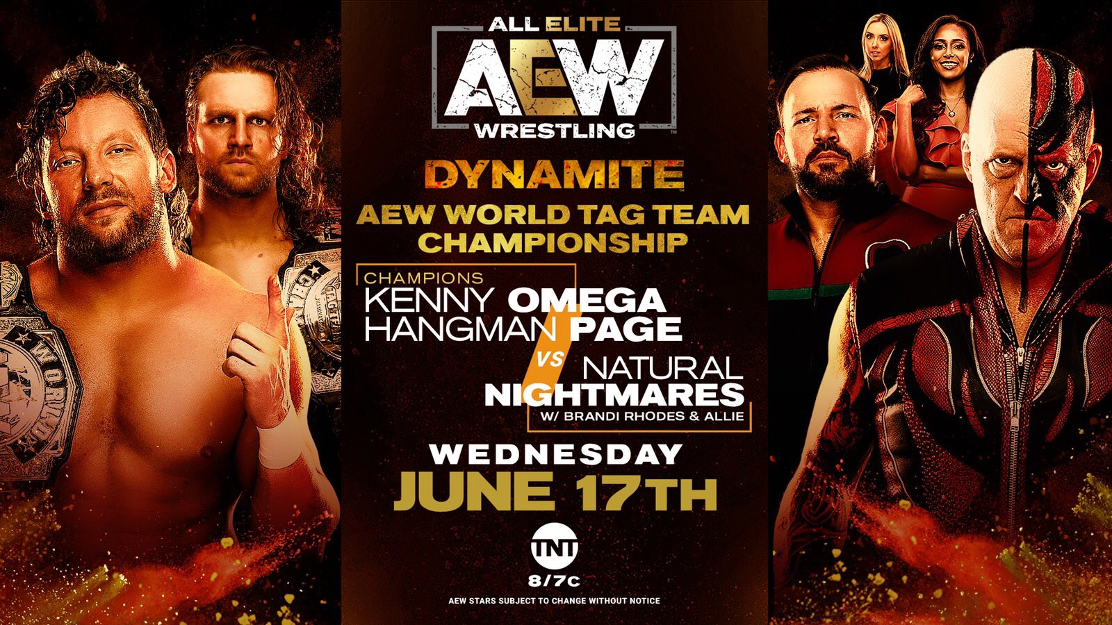 AEW Dynamite & NXT Cards for Tonight + AEW Rankings.