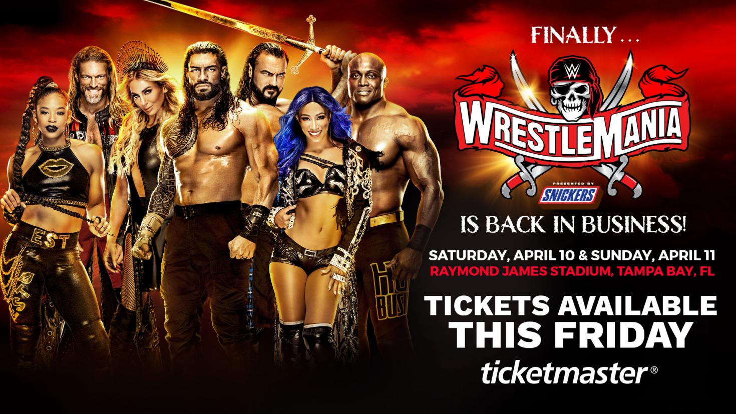 WWE Announces WrestleMania Ticket Sale Date, 25,000 Fan Capacity