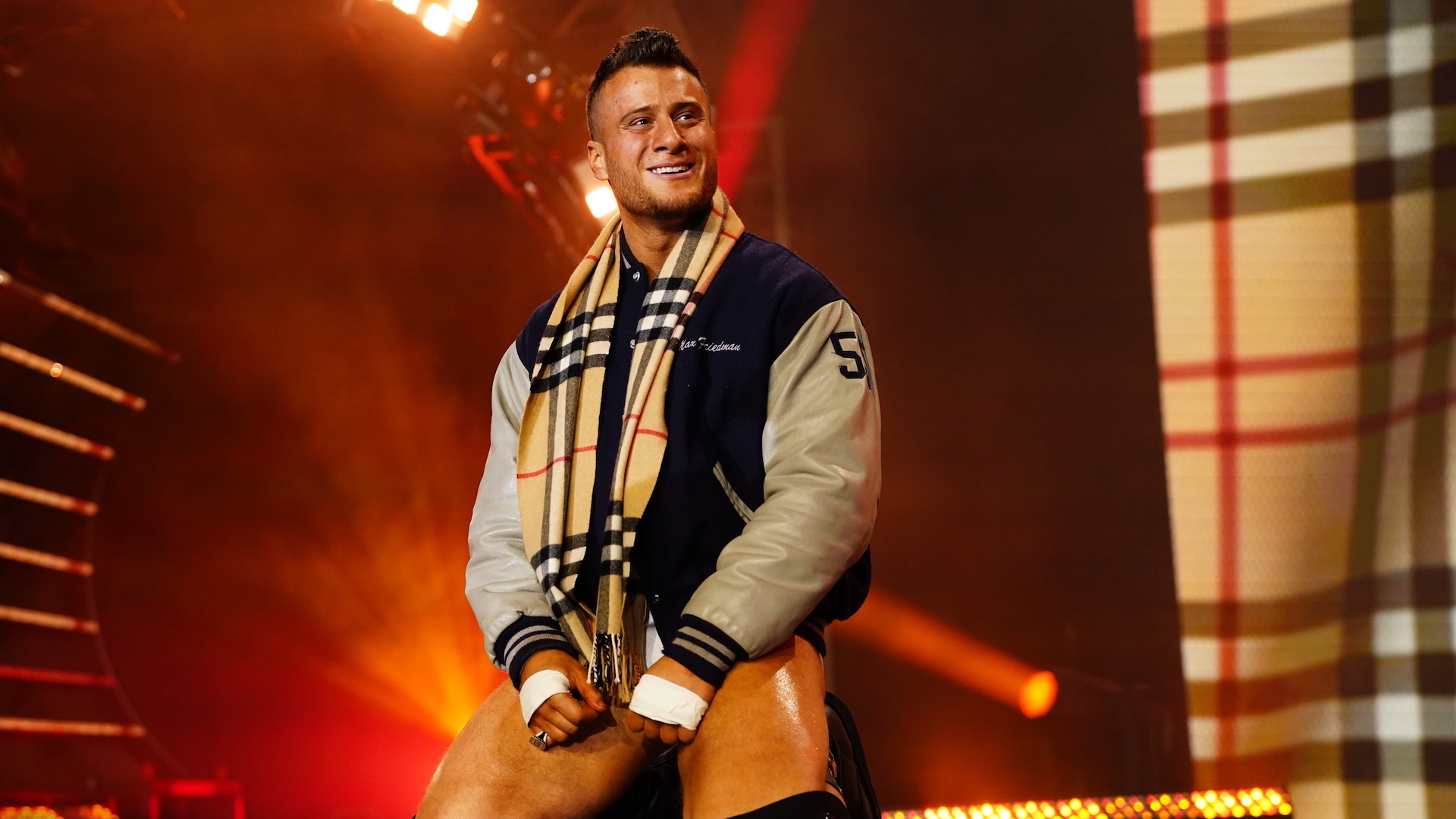 MJF Name Drops Triple H and Nick Khan On AEW Dynamite Unveils New AEW  World Title Design Attacks William Regal