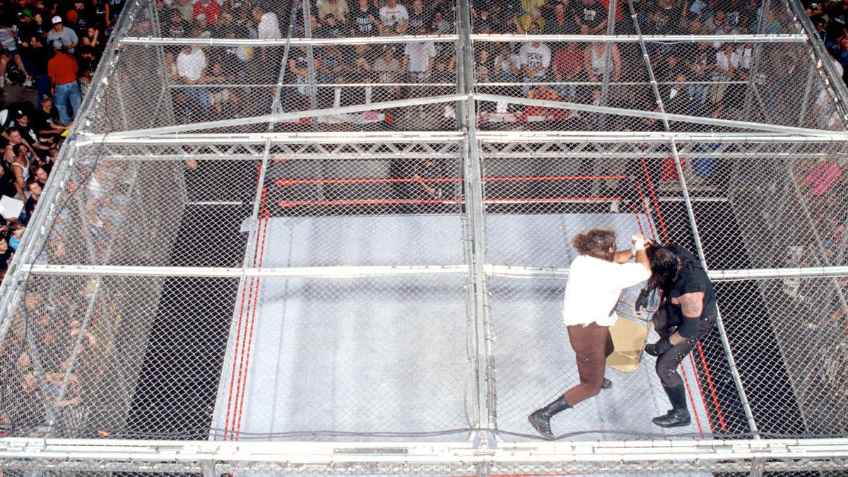 Mick Foley Comments on Iconic Cage Fall Moment from Hell in a Cell