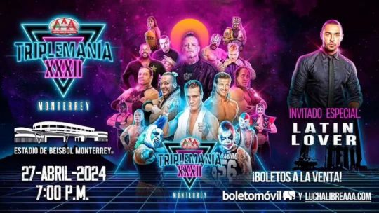 AAA Triplemania XXXII: Monterrey Results - April 27, 2024 - Vampiro, Pagano, & El Mesias vs. La Secta