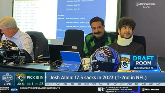 AEW's Tony Khan Wears Neck Brace at Thursday's 2024 NFL Draft Show