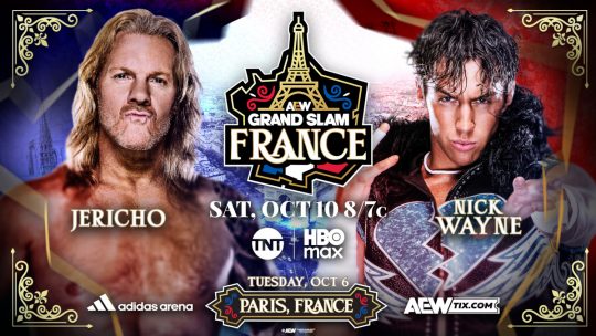 AEW Collision Grand Slam France Results – Oct. 10, 2026 – Andrade El Idolo vs. Michael Oku, The Dogs vs. The Young Bucks, Chris Jericho vs. Nick Wayne